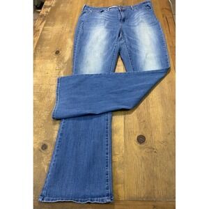 Levi Strauss Signature Mid Rise Women's Boot Cut Flared Light Wash 33x34